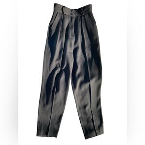 Emanuel Ungaro Black High-Waisted Trousers